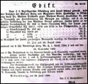 Versteigerungsedikt von Renners Elternhaus 1885